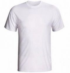 Camiseta Gola Careca Branca